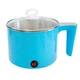 Маленькая кастрюля электрическая "Cooking Pot YS-402" 600W, Голубая дорожная электрокастрюля на 1.5 л (1009574-LightBlue) - изображение 6
