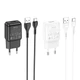 Мережевий зарядний пристрій Hoco C96A + кабель USB -Type-C Single Port Charger 1USB 2.1A Black - зображення 4