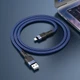 Кабель для телефона Lightning Apple iPhone HOCO U110 120см |2,4A| Синій - зображення 6