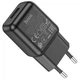 Сетевое зарядное устройство Hoco C96A Single Port Charger 1USB 2.1A Black - изображение 2