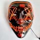 Неоновая маска Purge Mask Судная ночь, светящаяся оранжевая - изображение 1