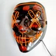 Неоновая маска Purge Mask Судная ночь, светящаяся оранжевая - изображение 2