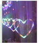 Гирлянда светодиодная праздничная Штора с фигурами Сердца 2.5м 138 LED Цветная мульти - изображение 6