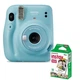 Камера моментальной печати FUJIFILM Instax Mini 11 Sky Blue + Фотопленка FUJIFILM Instax Mini Glossy (10 фото) - изображение 2