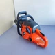 Детская игрушечная бензопила Цепь вращается Power Saw на батарейках со ЗВУКОМ (192E1) Оранжевый - изображение 3