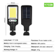 Вуличний світлодіодний ліхтар на сонячній батареї з пультом Solar Light SL-6163-117COB настінний світильник з датчиком руху, акумуляторний - зображення 3