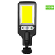 Вуличний світлодіодний ліхтар на сонячній батареї з пультом Solar Light SL-6163-117COB настінний світильник з датчиком руху, акумуляторний - зображення 7