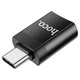 Перехідник HOCO UA17 OTG Type-C - USB3.0 Чорний - зображення 3