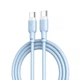 Кабель XO NB208B Type-C - Type-C (60W) (1M) Блакитний - изображение 1