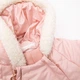 Детский зимний слитный комбинезон для новорожденных Coccodrillo Outerwear Girl Newborn ZC2156203OGN-033 74 см Розовый (5904705927448) - изображение 3