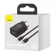 Зарядное устройство Baseus Super Si Quick Charger 1C 20W with cable 1м Type-C - Lightning Black - изображение 5