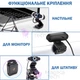 Веб камера 2560х1440 PC-camera TrendWill B10 Ultra HD 2K Чёрная с микрофоном и подсветкой крепление на прищепке - изображение 5