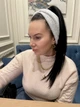 Пов'язка - чалма на голову широка тепла велюрова сіро-біла - изображение 4