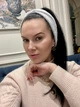 Пов'язка - чалма на голову широка тепла велюрова сіро-біла - изображение 5