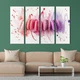 Настінний декор модульна картина з 4 частин на полотні для інтер'єру у спальню Гарні макаруни 209x133 см (308-41) - зображення 1