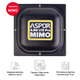 Широкосмугова 3G/4G MIMO антена панельного типу Aspor T800 (1700-2700 МГц) з підсиленням 18 дБі - зображення 1