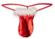 Мужские новогодние трусики стринги Svenjoyment Xmas String от Orion красный/белый one size - изображение 3