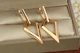 Серьги Xuping Jewelry подвески острие стрелы 4 см золотистые - изображение 2