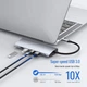 Док-станція, Адаптер 11 в 1 USB-концентратор типу C із HDMI 4K, VGA, USB-C 100 Вт PD, 4 USB 3.0 / 2.0, RJ45 Ethernet, пристрій для читання карт SD / TF, аудіороз'єм 3,5 мм, підходить для MacBook та інших ноутбуків USB C - зображення 3