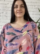 Туніка шифонова NEW COLLECTION 54 пудра - зображення 2