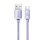 USB кабель з роз'ємом Type-C Baseus Crystal Shine Series Type-C (100W, 1.2m). Purple - зображення 3