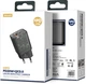 Мережевий зарядний пристрій Proda Xinrui A49 Fast Cherge 20W + Quick Charge 3.0 USB, Type-C PD Чорний прозорий (PD-A49-BK) - зображення 4