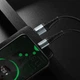 Кабель Hoco X38 Cool USB на Type-C (1 метр, швидка зарядка, нейлонова обплетення) - Чорний - зображення 3