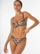 Комплект Dream Academy Leopard Бюстгальтер Push-up и трусики 1625 Коричневый 70B/S (14132) - изображение 1