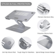 Подставка для ноутбука Yanavee Laptop Stand Gray (LS 002) - изображение 2