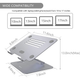Подставка для ноутбука Yanavee Laptop Stand Gray (LS 002) - изображение 4