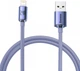 Кабель Baseus Crystal Shine Series Fast Charging Cable USB to Lightning 2.4A 1.2m CAJY000005 Purple - изображение 1