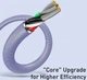 Кабель Baseus Crystal Shine Series Fast Charging Cable USB to Lightning 2.4A 1.2m CAJY000005 Purple - изображение 4
