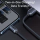 Кабель Baseus Crystal Shine Series Fast Charging Cable USB to Lightning 2.4A 2m CAJY000101 Black - изображение 7