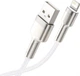 Кабель Baseus Cafule Metal Series Data Cable USB to Lightning 2.4A 1m CALJK-A02 White - изображение 3