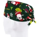 Медицинская шапочка мужская FloralScrubs универсальная принт Новый год Дед Мороз - изображение 2