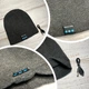 Шапка із вбудованими bluetooth навушниками та мікрофоном трикотажна сіра - изображение 2