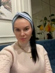 Пов'язка – чалма на голову широка в рубчик трикотажна з підкладкою на флісі блакитного кольору - зображення 6