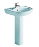 Комплект умывальник с ножкой RAK Ceramics Cynthia Wash Basin (57 см) Голубой - изображение 1