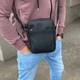 Чоловіча матова сумка барсетка через плече Casual - зображення 4
