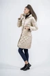 Жіночий стьобаний пуховик casual з капюшоном, приталений силует Basic (молочний, XL), 37669, 26386 - изображение 3