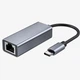 Адаптер USB Type-C (Thunderbolt 3) to Gigabit LAN Ethernet Adapter (RJ45) with LED indicators, Realtek RTL8153, Space Grey - зображення 4