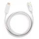 Кабель мультимедійний DisplayPort M to HDMI M 1.8m Vinga (VCPDPHDMI1.8WH) - зображення 2