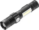 Ліхтар ручний акумуляторний NEO Tools LED CREE T6 + COB Чорний (5907558451436) - зображення 1