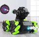 Танк Toys SY 020 на радиоуправлении звуковые и световые єффекты стреляет водой Черный с зеленым - изображение 3