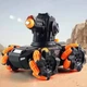 Танк Toys SY 020 на радиоуправлении звуковые и световые єффекты стреляет водой Черный с оранжевым - изображение 1