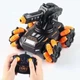 Танк Toys SY 020 на радиоуправлении звуковые и световые єффекты стреляет водой Черный с оранжевым - изображение 5