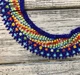 Колье-силянка из чешского бисера HatynkaUA Rainbow Necklace стильное ожерелье ручной работы (SUN999_19) - изображение 4
