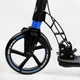 Двухколесный складной самокат фонарик 2 амортизатора дисковый тормоз Best Scooter 100 кг Black and blue (114293) - изображение 4