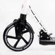 Двоколісний складний самокат Best Scooter, ліхтарик, 2 амортизатори, дискове гальмо. Black and white (114290) - зображення 4