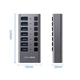 USB hub Acasis H707 на 7 портов USB 3.1 с отдельными переключателями (Серый) - изображение 10